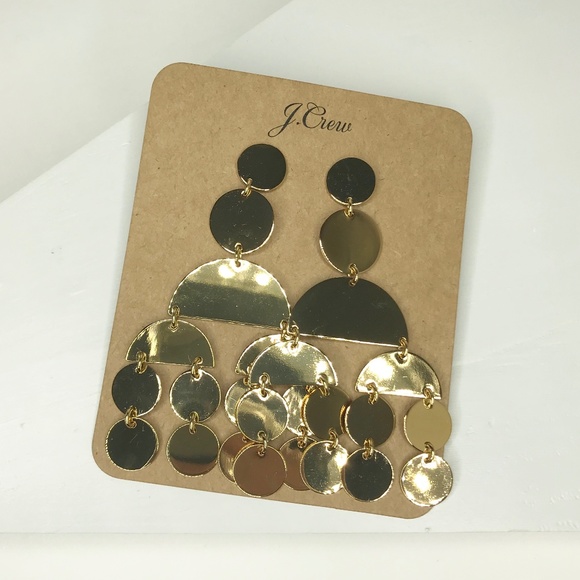 J. Crew | Circle Statement Earrings in Gold - Picture 6 of 6